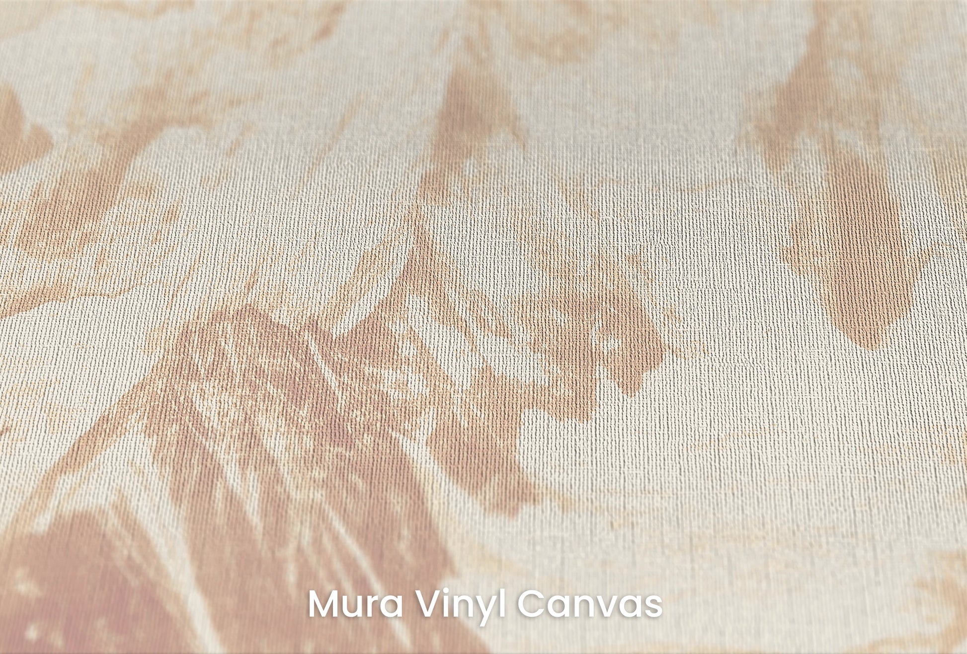 Zbliżenie na artystyczną fototapetę o nazwie Sepia Summit #2 na podłożu Mura Vinyl Canvas - faktura naturalnego płótna.