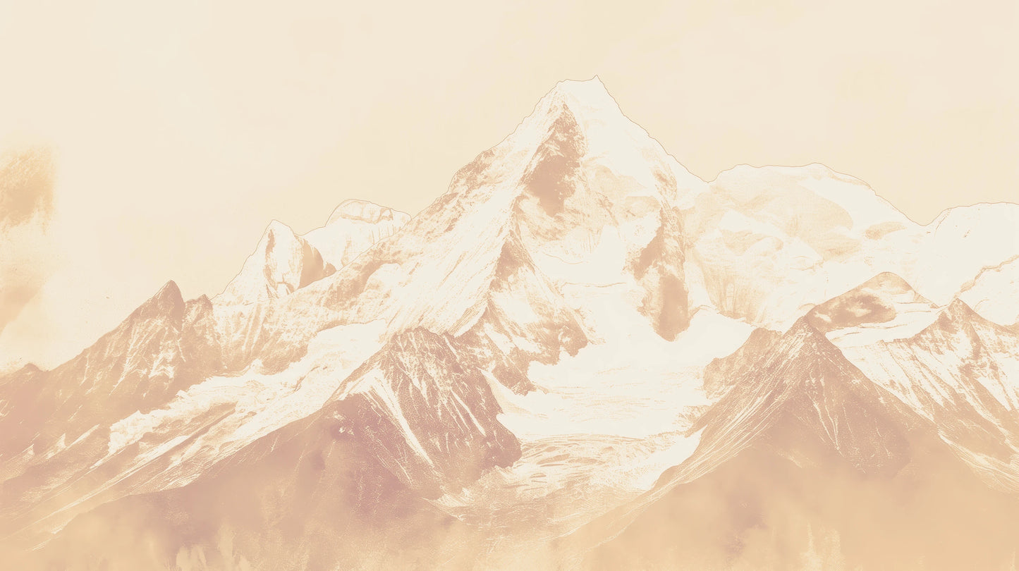 Prezentacja całego wzoru fototapety o nazwie Sepia Summit #2