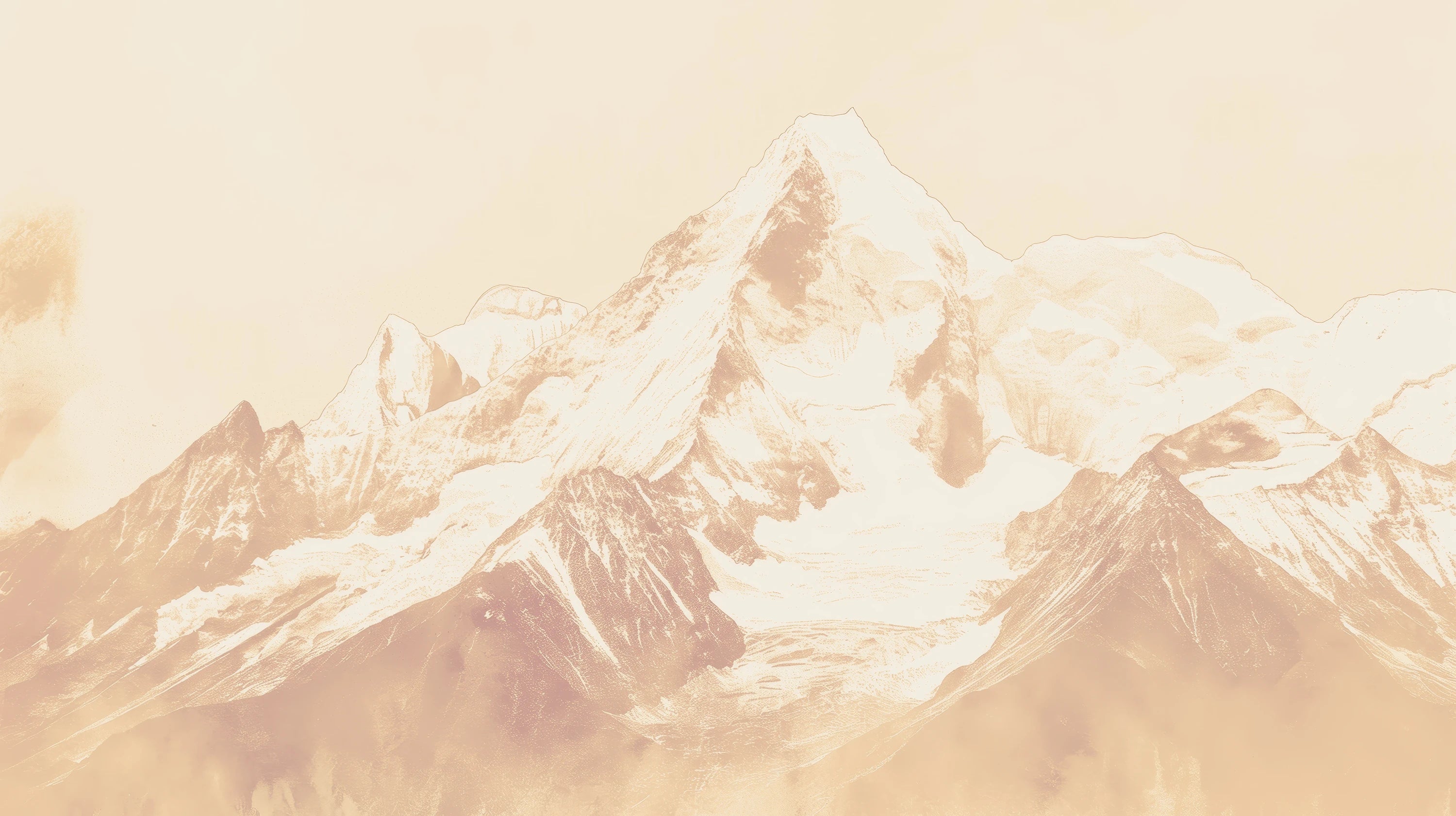 Mustervorschau: Prezentacja całego wzoru fototapety o nazwie Sepia Summit #2