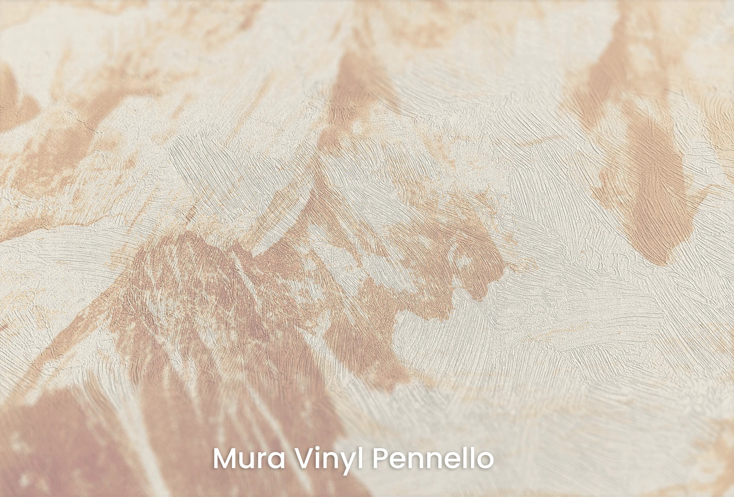 Zbliżenie na artystyczną fototapetę o nazwie Sepia Summit #2 na podłożu Mura Vinyl Pennello - faktura pociągnięć pędzla malarskiego.