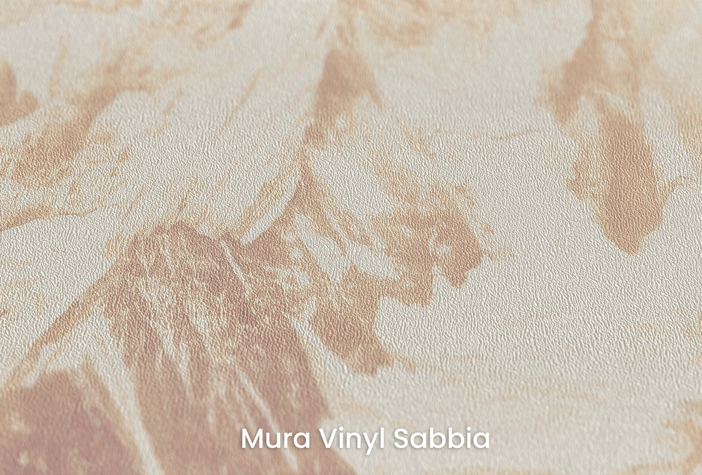 Zbliżenie na artystyczną fototapetę o nazwie Sepia Summit #2 na podłożu Mura Vinyl Sabbia struktura grubego ziarna piasku.