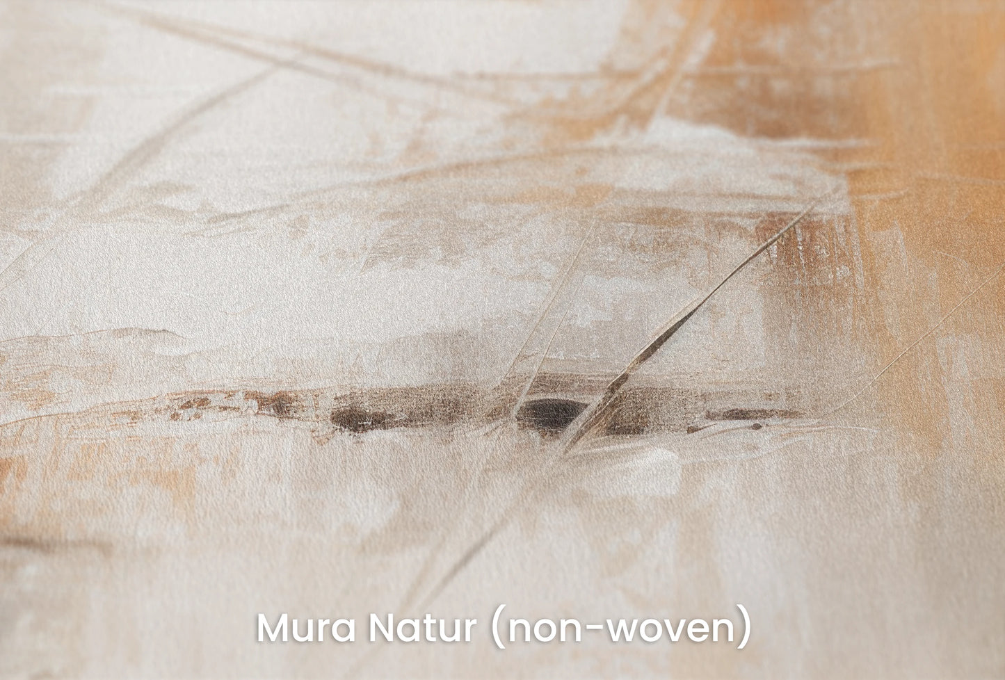 Zbliżenie na artystyczną fototapetę o nazwie Dynamic Calm na podłożu Mura Natur (non-woven) - naturalne i ekologiczne podłoże.