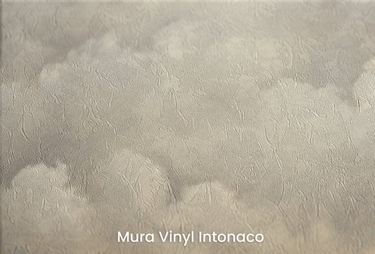 Zbliżenie na artystyczną fototapetę o nazwie STORM'S EDGE CANVAS na podłożu Mura Vinyl Intonaco - struktura tartego tynku.
