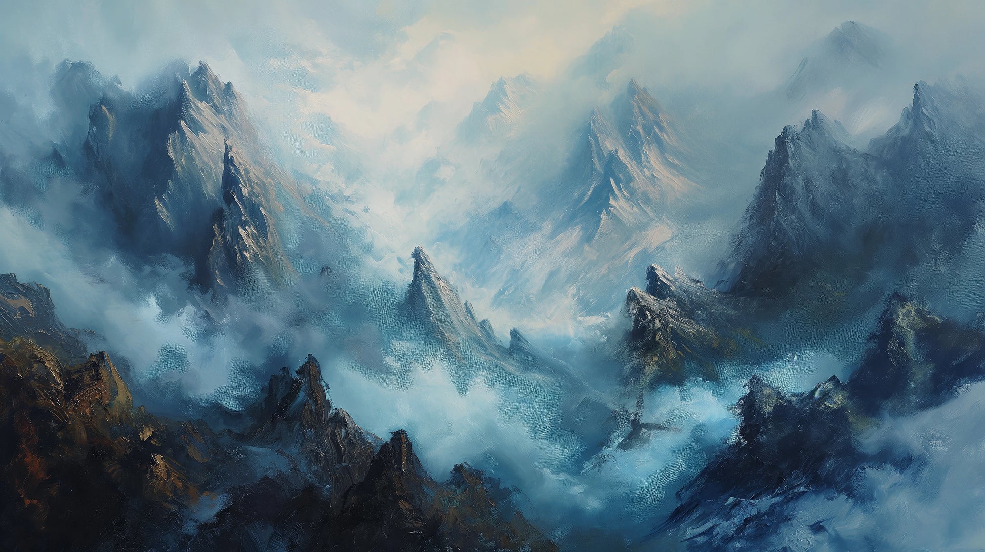 Prezentacja całego wzoru fototapety o nazwie Stormy Ascent