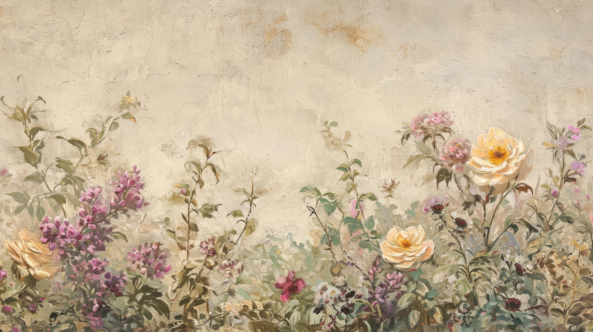 Prezentacja całego wzoru fototapety o nazwie Garden Fresco