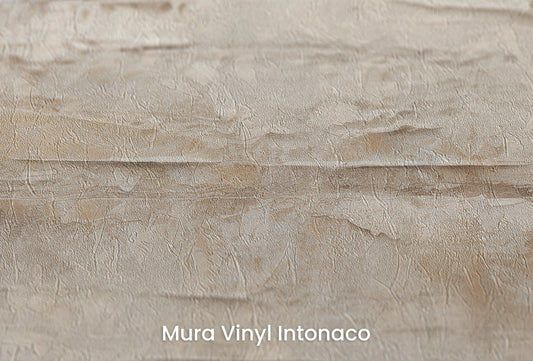 Zbliżenie na artystyczną fototapetę o nazwie Subtle Harmony na podłożu Mura Vinyl Intonaco - struktura tartego tynku.