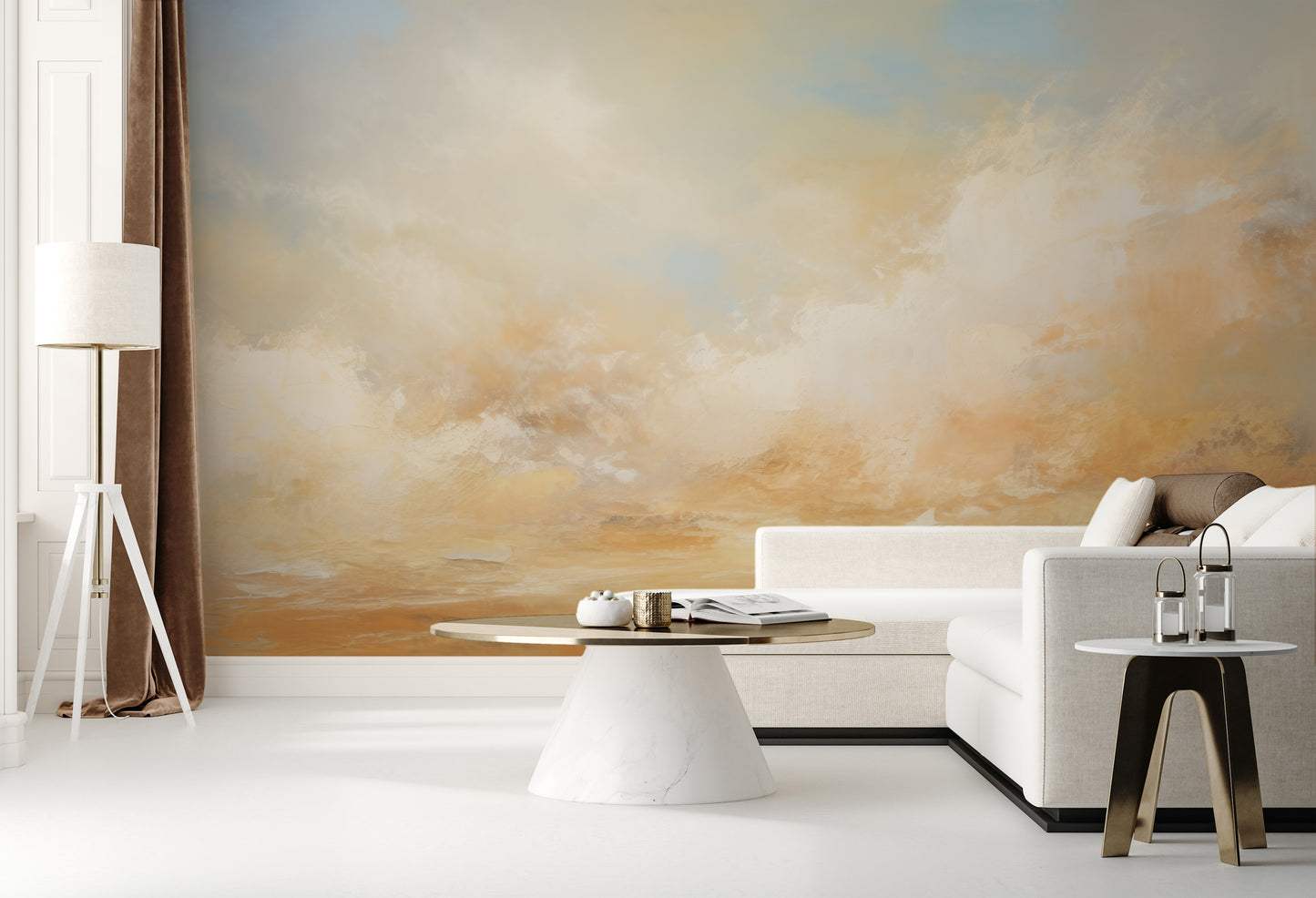 Fototapeta malowana o nazwie SUNBURST CLOUDSCAPE CANVAS pokazana w aranżacji wnętrza.