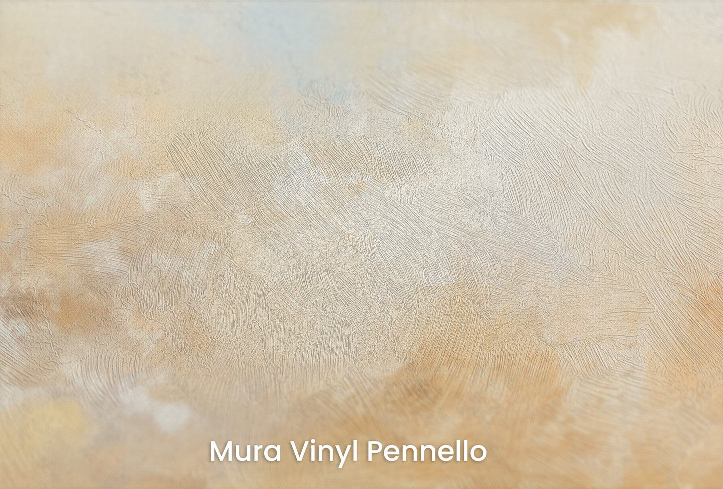Zbliżenie na artystyczną fototapetę o nazwie SUNBURST CLOUDSCAPE CANVAS na podłożu Mura Vinyl Pennello - faktura pociągnięć pędzla malarskiego.