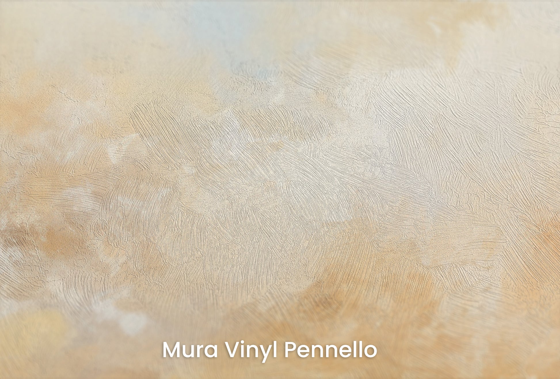 Zbliżenie na artystyczną fototapetę o nazwie SUNBURST CLOUDSCAPE CANVAS na podłożu Mura Vinyl Pennello - faktura pociągnięć pędzla malarskiego.