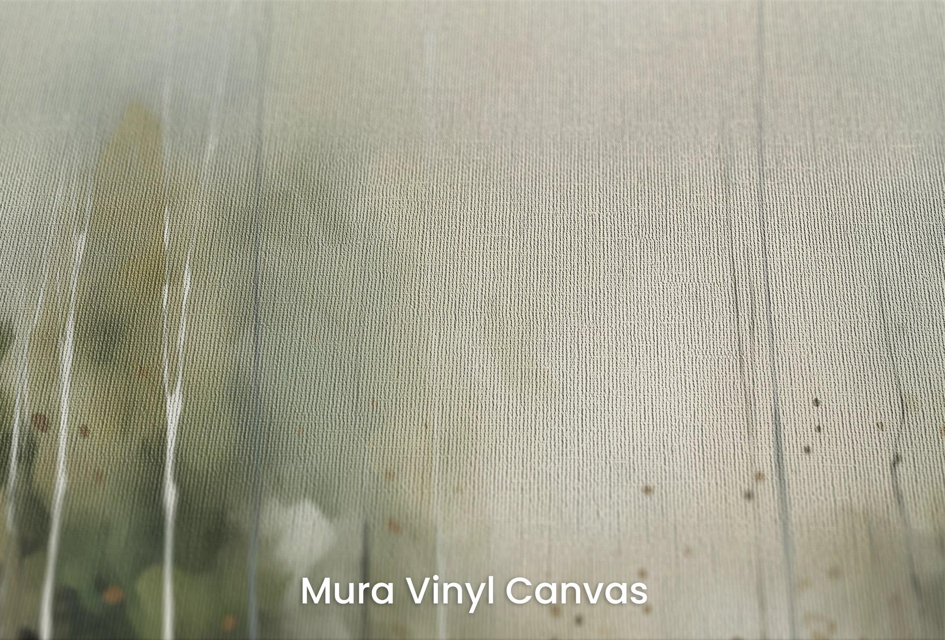 Zbliżenie na artystyczną fototapetę o nazwie Delikatny Brzask na podłożu Mura Vinyl Canvas - faktura naturalnego płótna.