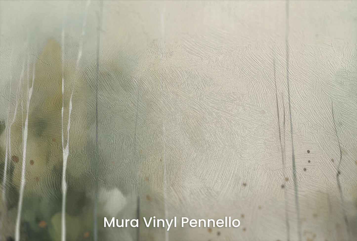 Zbliżenie na artystyczną fototapetę o nazwie Delikatny Brzask na podłożu Mura Vinyl Pennello - faktura pociągnięć pędzla malarskiego.