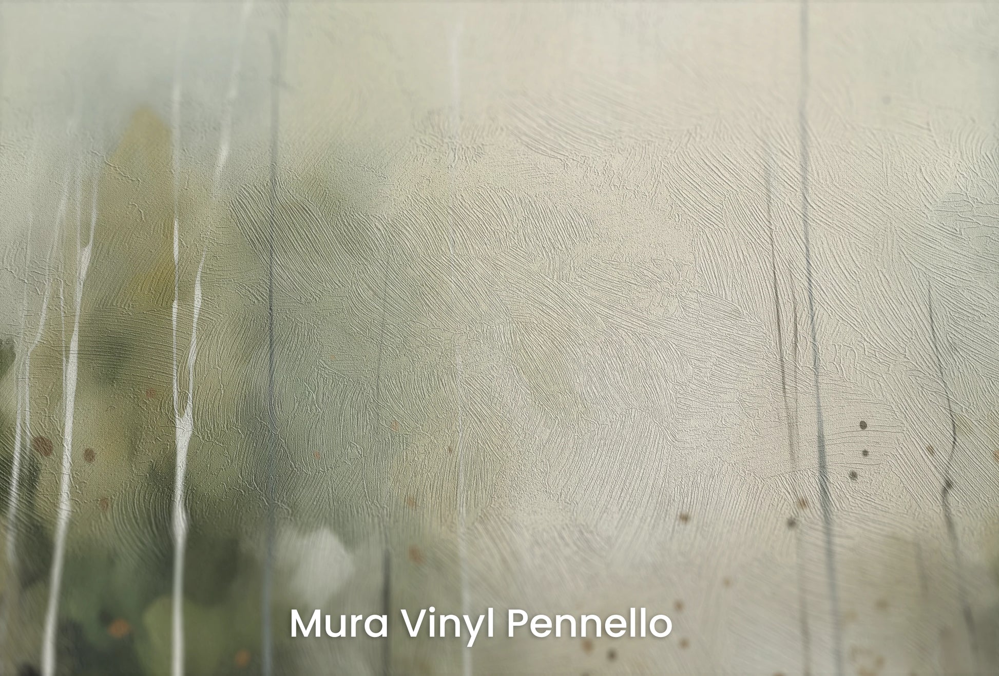 Zbliżenie na artystyczną fototapetę o nazwie Delikatny Brzask na podłożu Mura Vinyl Pennello - faktura pociągnięć pędzla malarskiego.