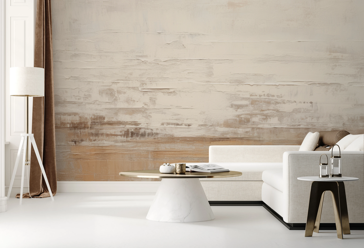 Fototapeta o nazwie Neutral Fluidity użyta w aranzacji wnętrza.