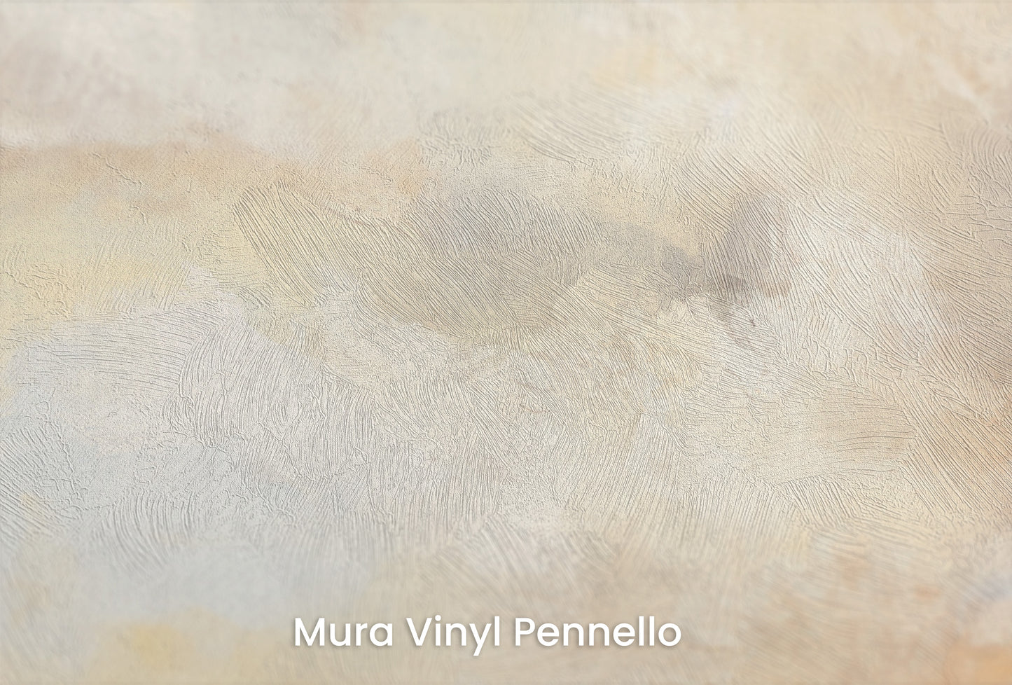 Zbliżenie na artystyczną fototapetę o nazwie DAWN'S FIRST BLUSH CANVAS na podłożu Mura Vinyl Pennello - faktura pociągnięć pędzla malarskiego.