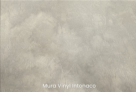 Zbliżenie na artystyczną fototapetę o nazwie MISTY REALM CANVAS na podłożu Mura Vinyl Intonaco - struktura tartego tynku.