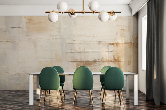 Wzór fototapety artystycznej o nazwie Parchment Hues pokazanej w aranżacji wnętrza.