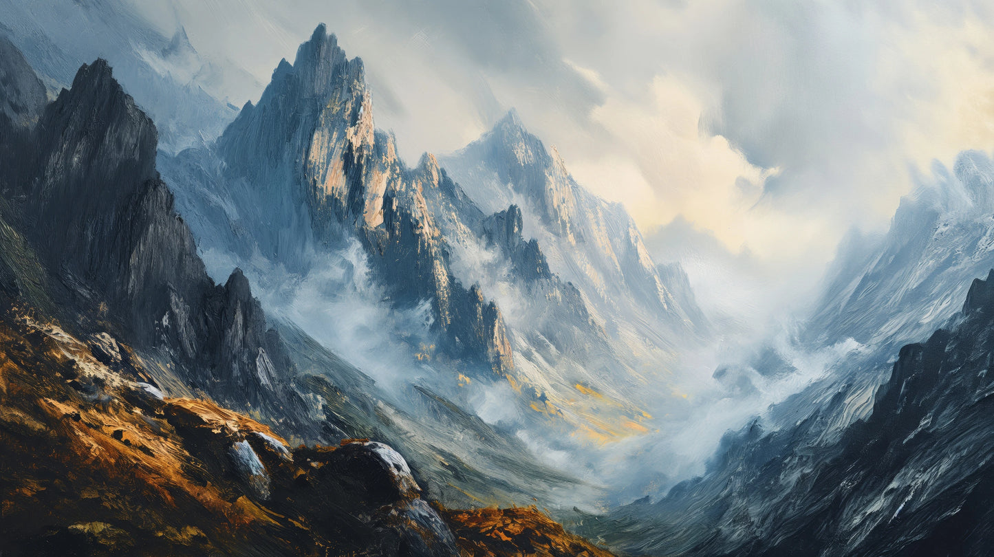 Prezentacja całego wzoru fototapety o nazwie Mountain Majesty