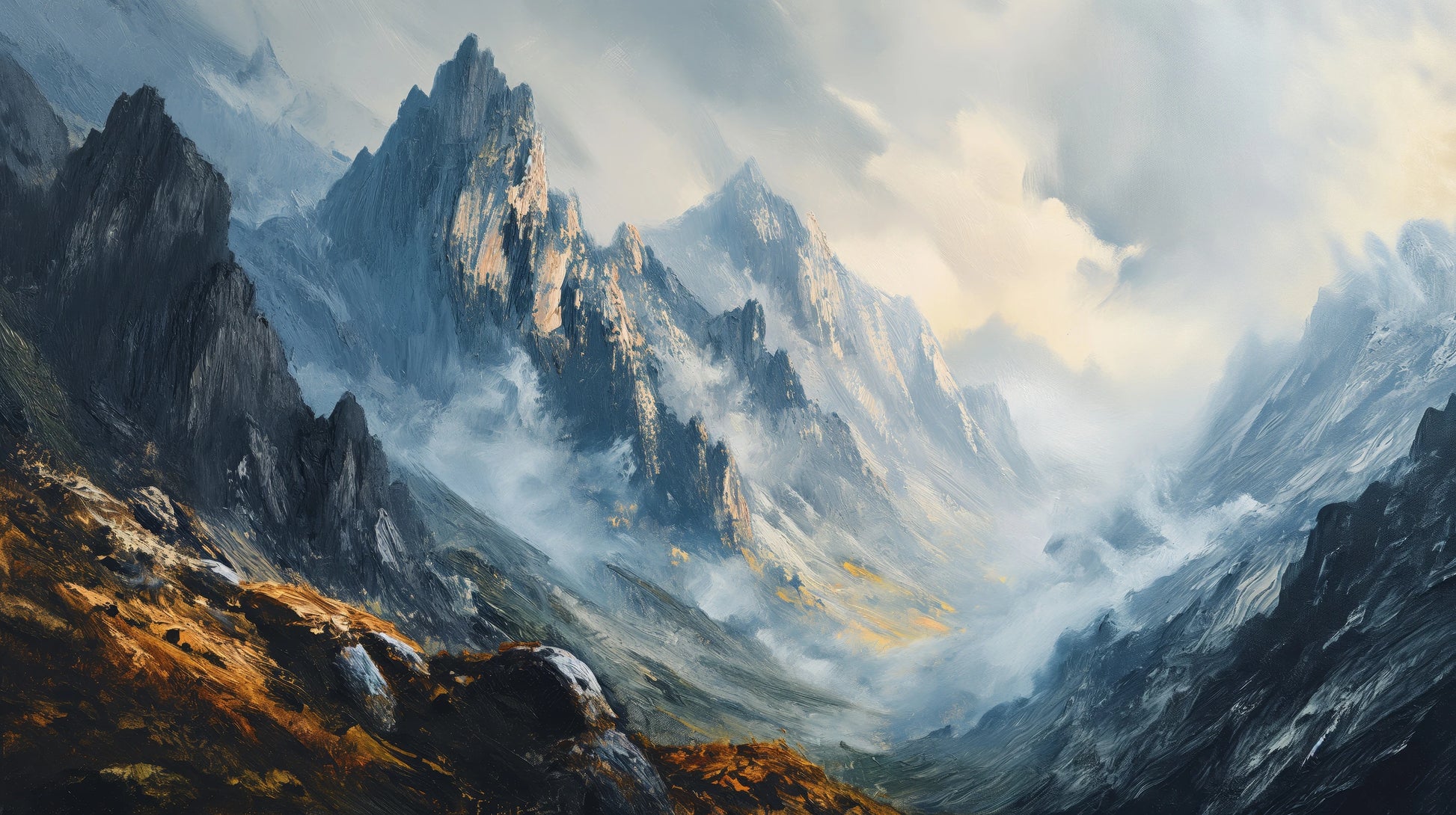 Prezentacja całego wzoru fototapety o nazwie Mountain Majesty