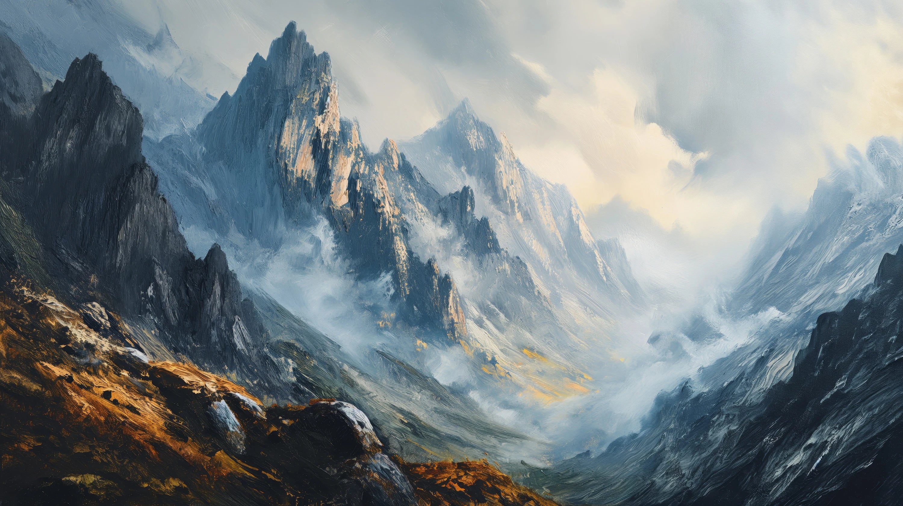 Mustervorschau: Prezentacja całego wzoru fototapety o nazwie Mountain Majesty