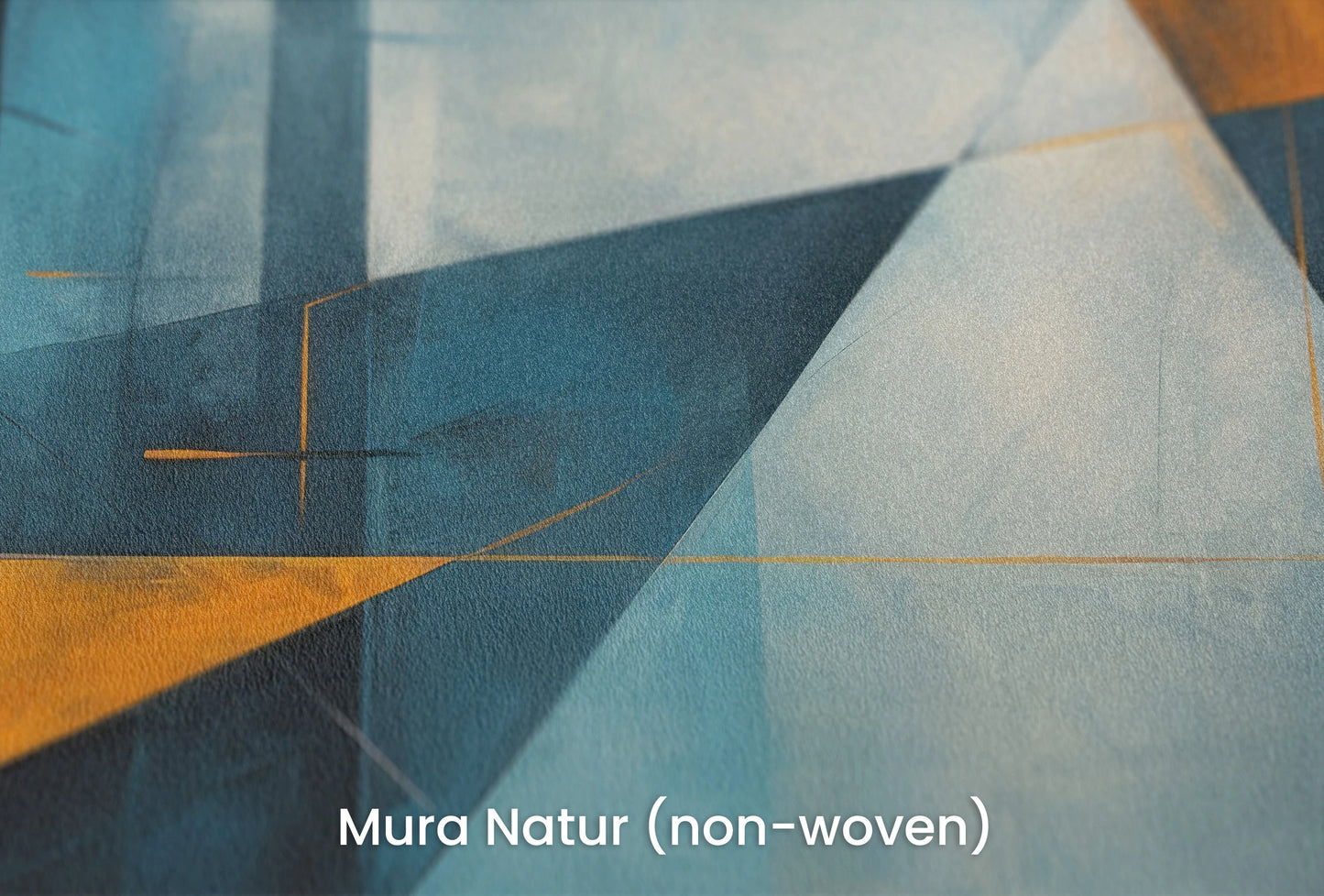 Zbliżenie na artystyczną fototapetę o nazwie Geometric Sunrise #3 na podłożu Mura Natur (non-woven) - naturalne i ekologiczne podłoże.