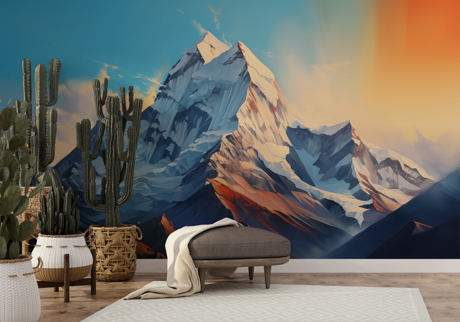 Fototapeta o nazwie Sunset Peaks użyta w aranzacji wnętrza.