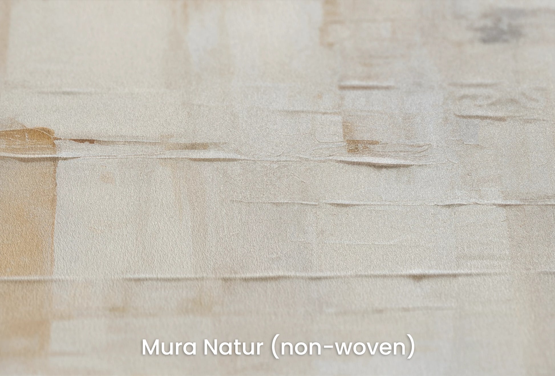 Zbliżenie na artystyczną fototapetę o nazwie Creamy Mosaic na podłożu Mura Natur (non-woven) - naturalne i ekologiczne podłoże.