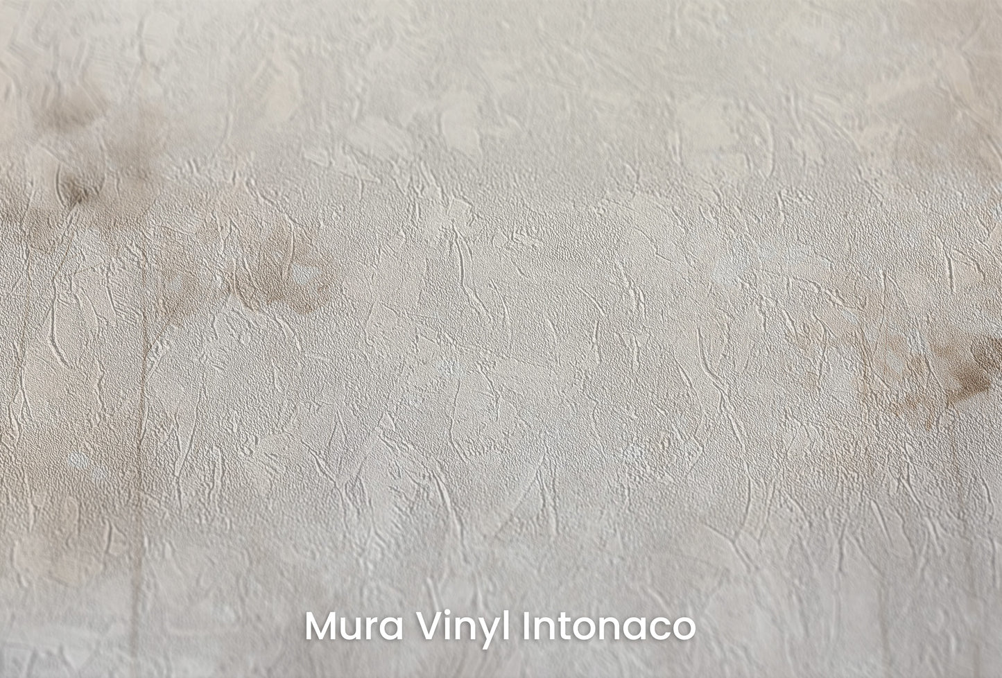 Zbliżenie na artystyczną fototapetę o nazwie ETHEREAL GARDEN GLIMMER na podłożu Mura Vinyl Intonaco - struktura tartego tynku.