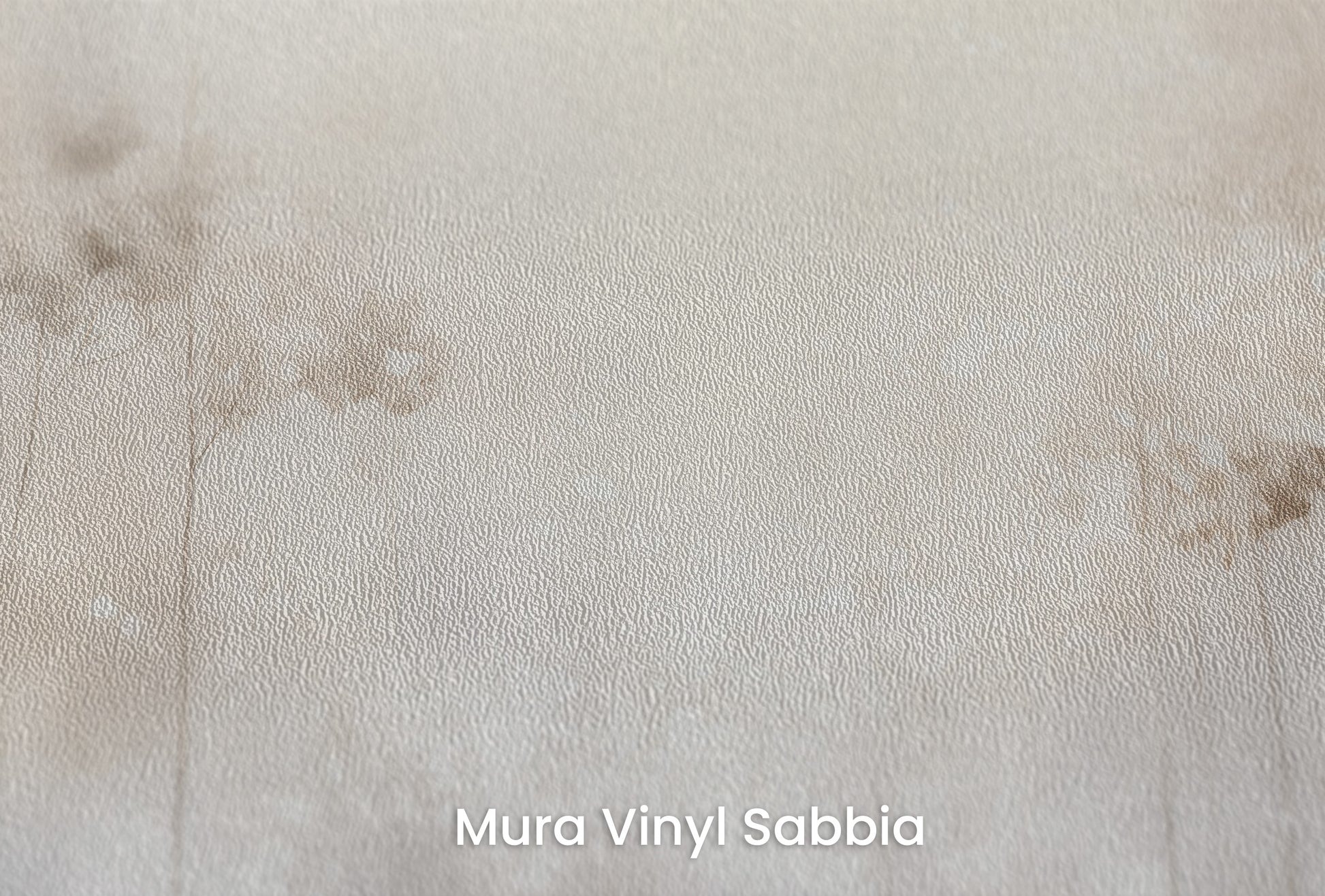 Zbliżenie na artystyczną fototapetę o nazwie ETHEREAL GARDEN GLIMMER na podłożu Mura Vinyl Sabbia struktura grubego ziarna piasku.