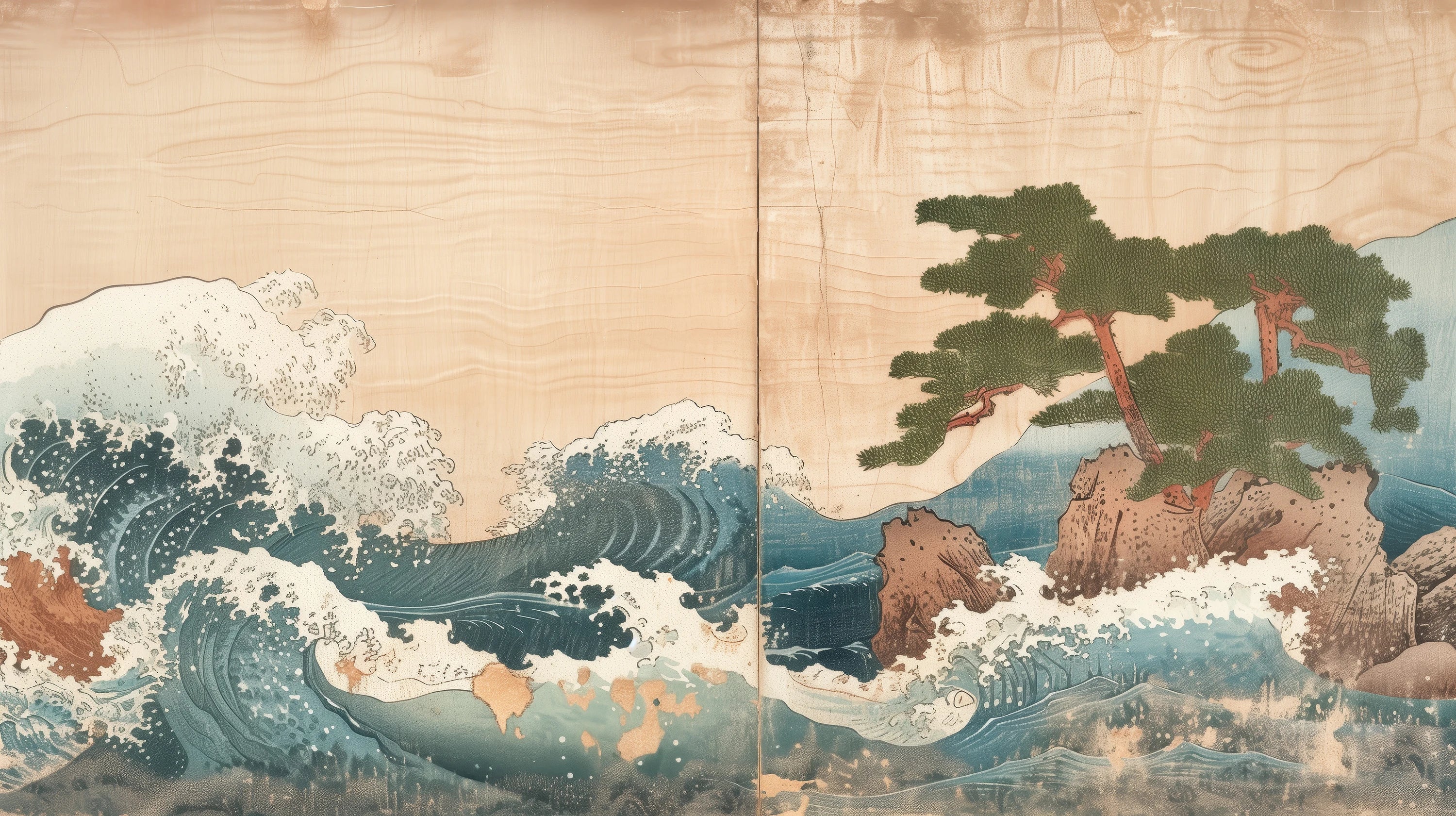 Pattern preview: Prezentacja całego wzoru fototapety o nazwie Serene Shore