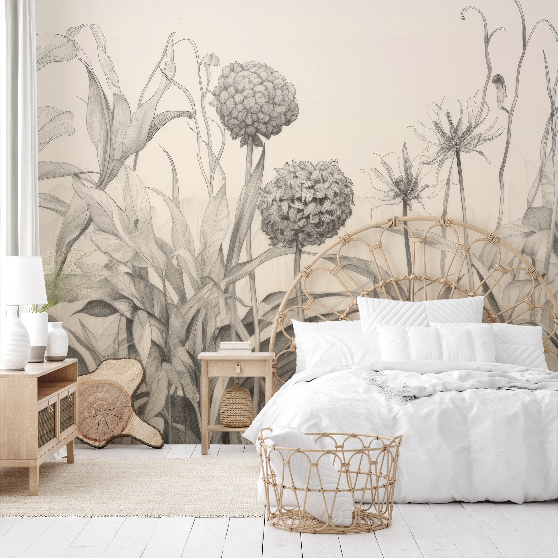 Fototapeta o nazwie Garden Sketches użyta w aranzacji wnętrza.