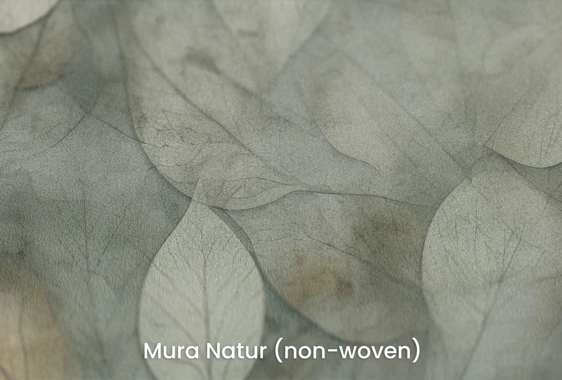 Zbliżenie na artystyczną fototapetę o nazwie Ethereal Foliage na podłożu Mura Natur (non-woven) - naturalne i ekologiczne podłoże.