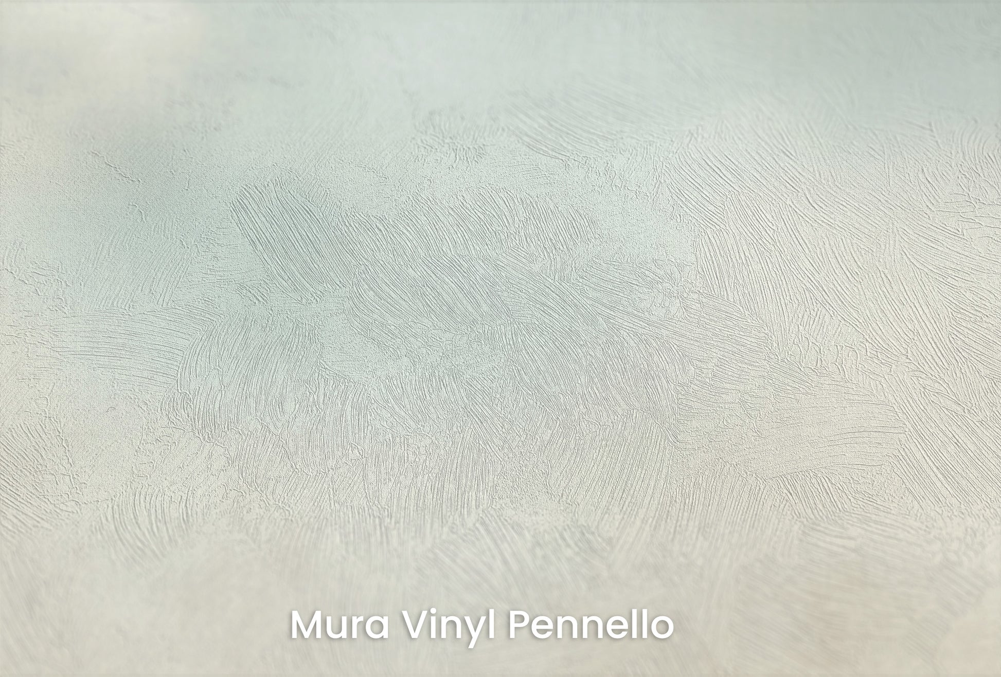 Zbliżenie na artystyczną fototapetę o nazwie SERENE SKYLINE CANVAS na podłożu Mura Vinyl Pennello - faktura pociągnięć pędzla malarskiego.