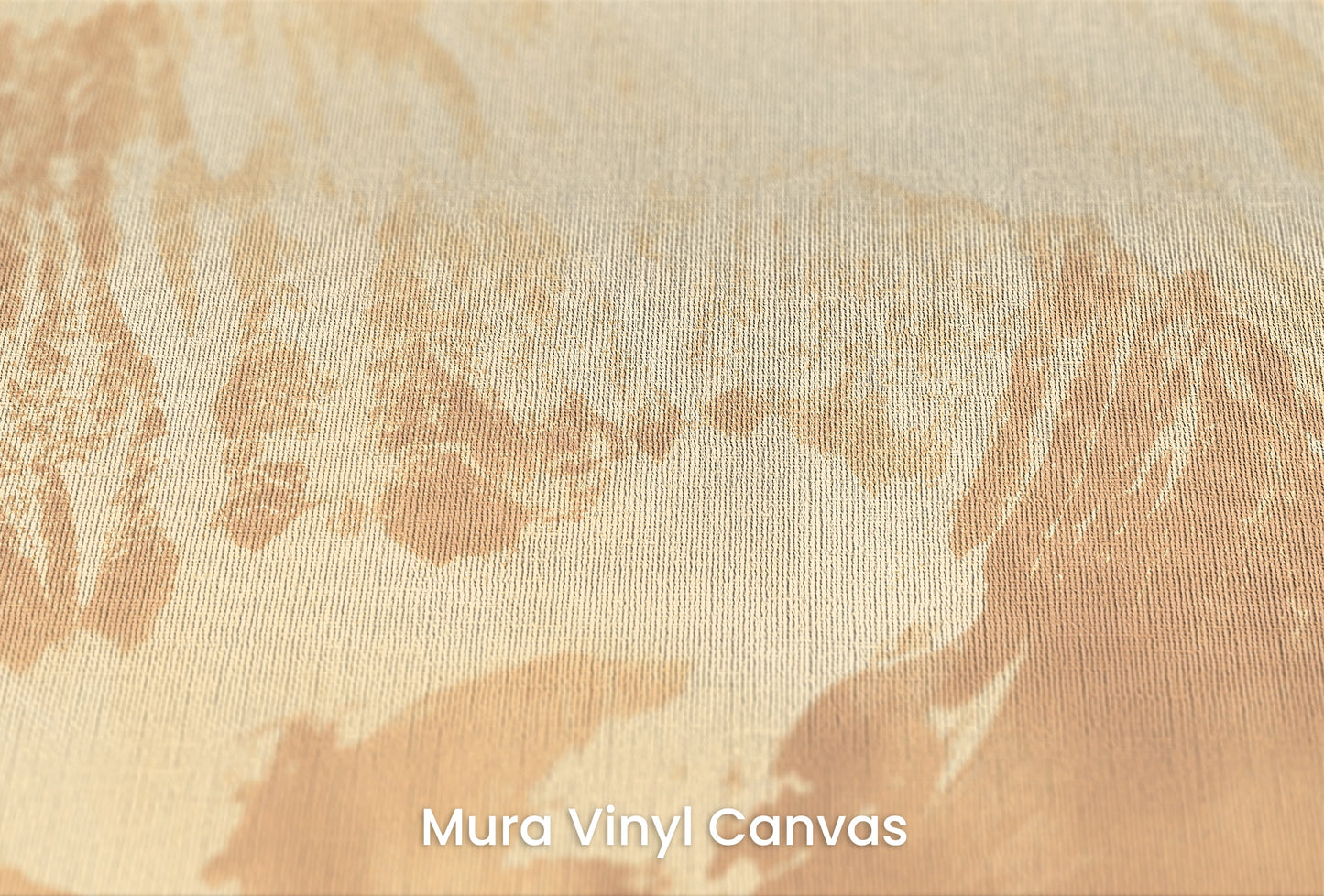 Zbliżenie na artystyczną fototapetę o nazwie Golden Summit na podłożu Mura Vinyl Canvas - faktura naturalnego płótna.