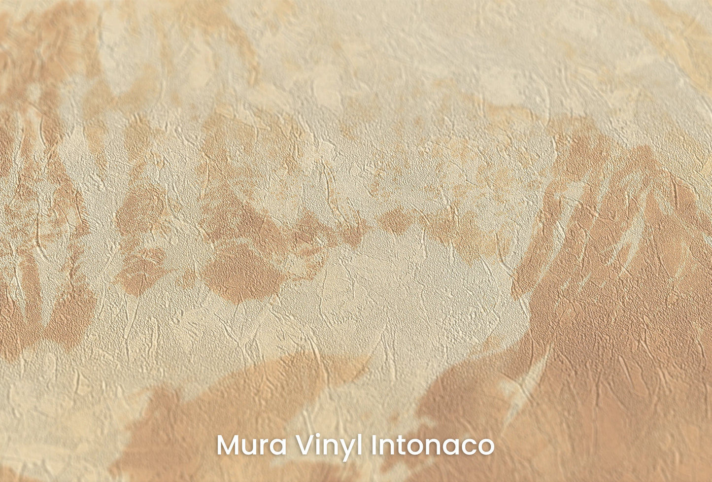 Zbliżenie na artystyczną fototapetę o nazwie Golden Summit na podłożu Mura Vinyl Intonaco - struktura tartego tynku.