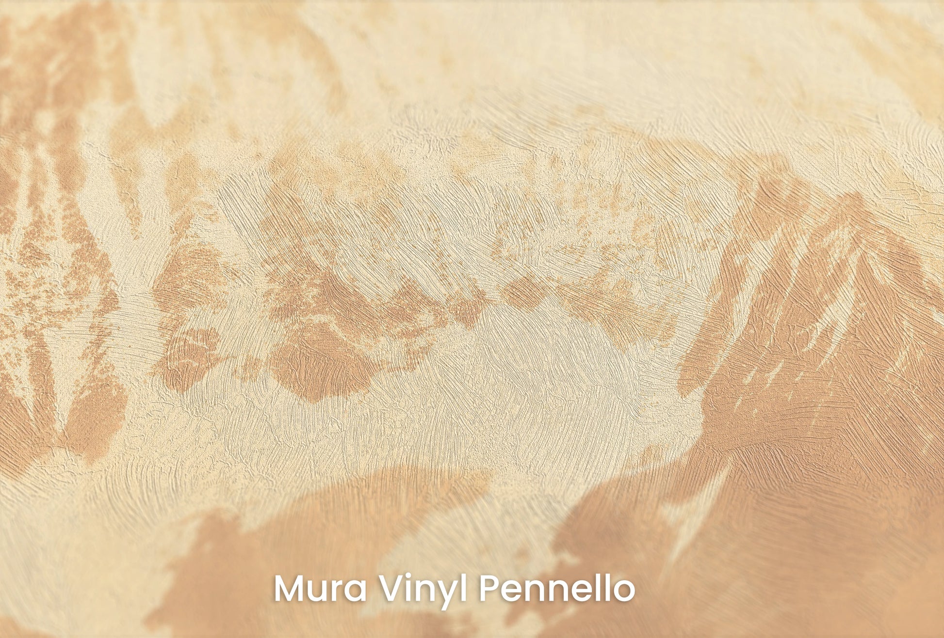 Zbliżenie na artystyczną fototapetę o nazwie Golden Summit na podłożu Mura Vinyl Pennello - faktura pociągnięć pędzla malarskiego.