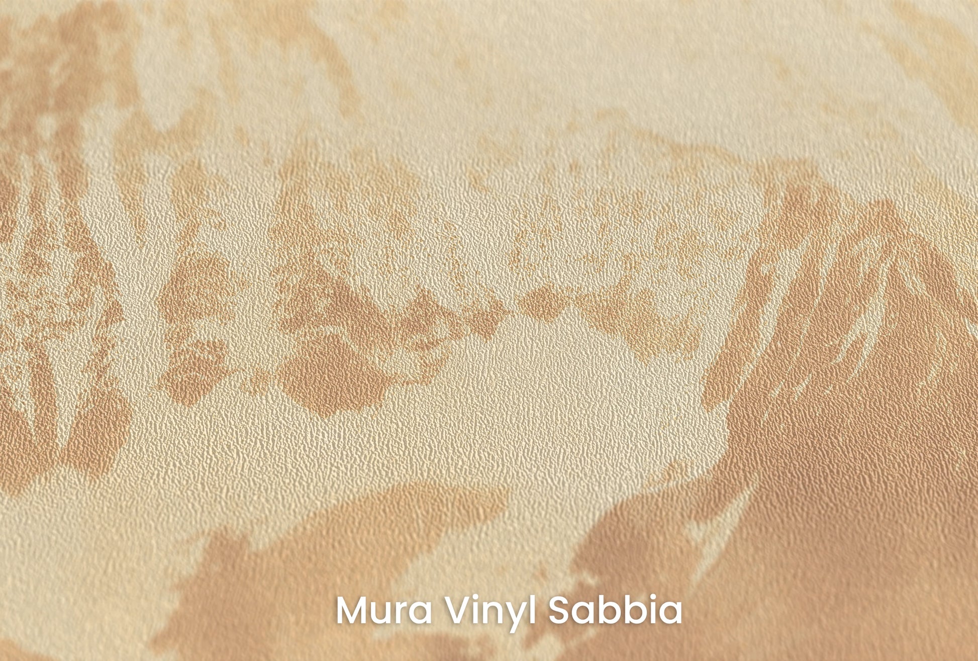Zbliżenie na artystyczną fototapetę o nazwie Golden Summit na podłożu Mura Vinyl Sabbia struktura grubego ziarna piasku.