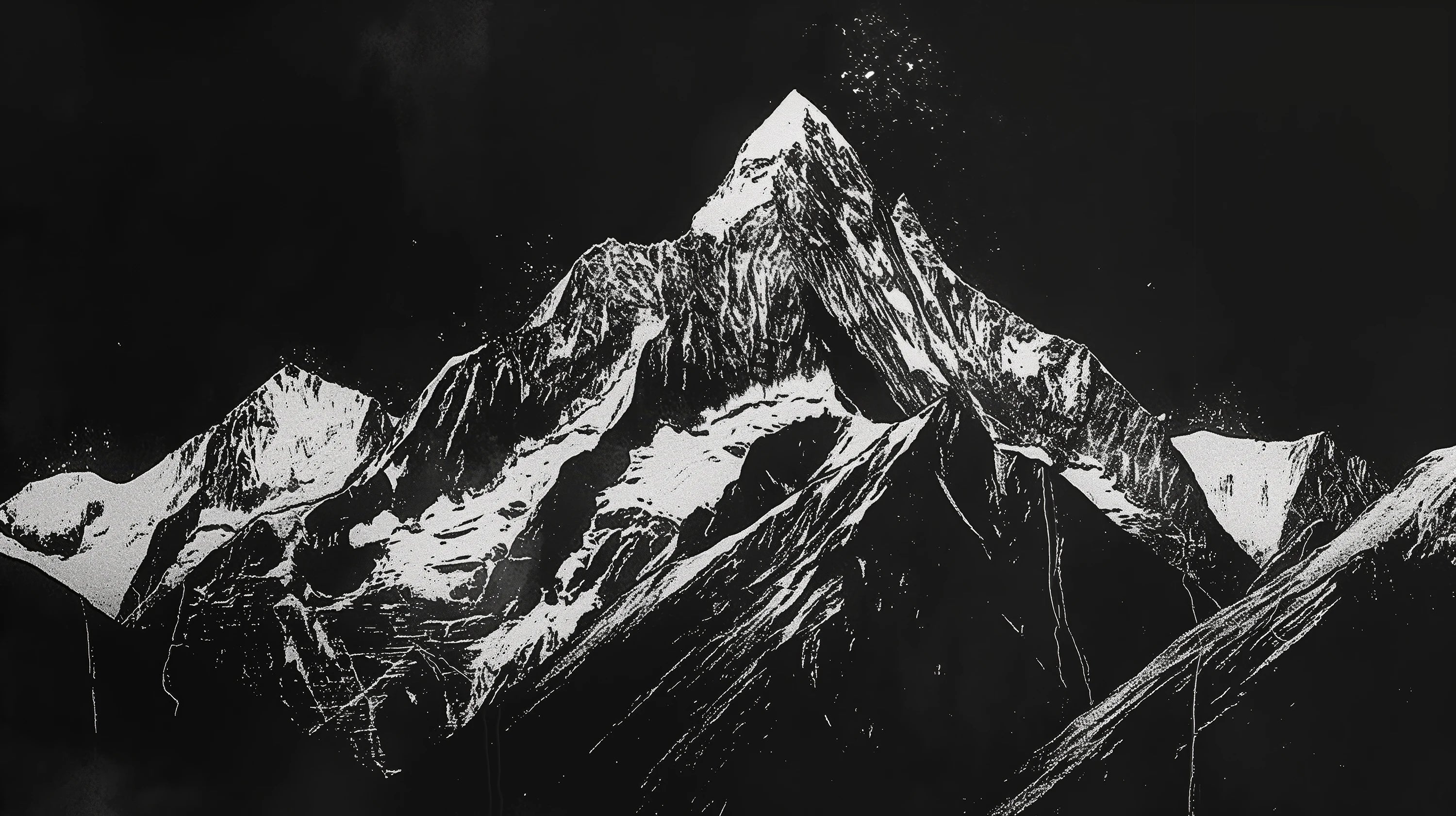 Mustervorschau: Prezentacja całego wzoru fototapety o nazwie Monochrome Mountains