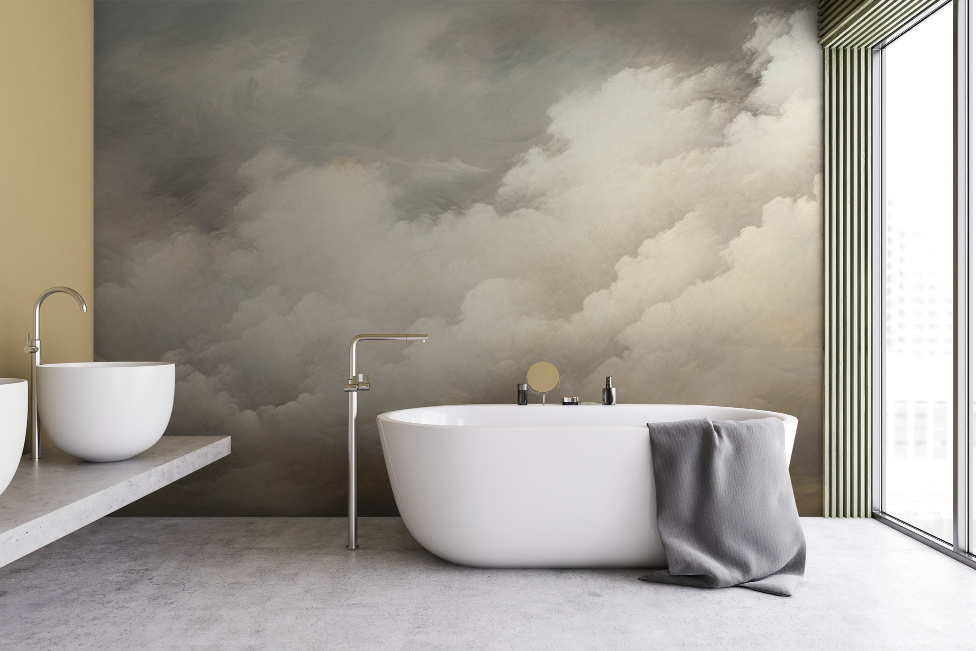 Fototapeta o nazwie CLOUD HAVEN CASCADE użyta w aranzacji wnętrza.