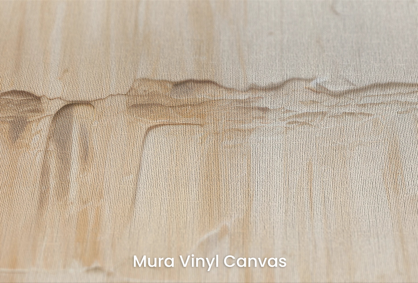 Zbliżenie na artystyczną fototapetę o nazwie Golden Tranquility #2 na podłożu Mura Vinyl Canvas - faktura naturalnego płótna.