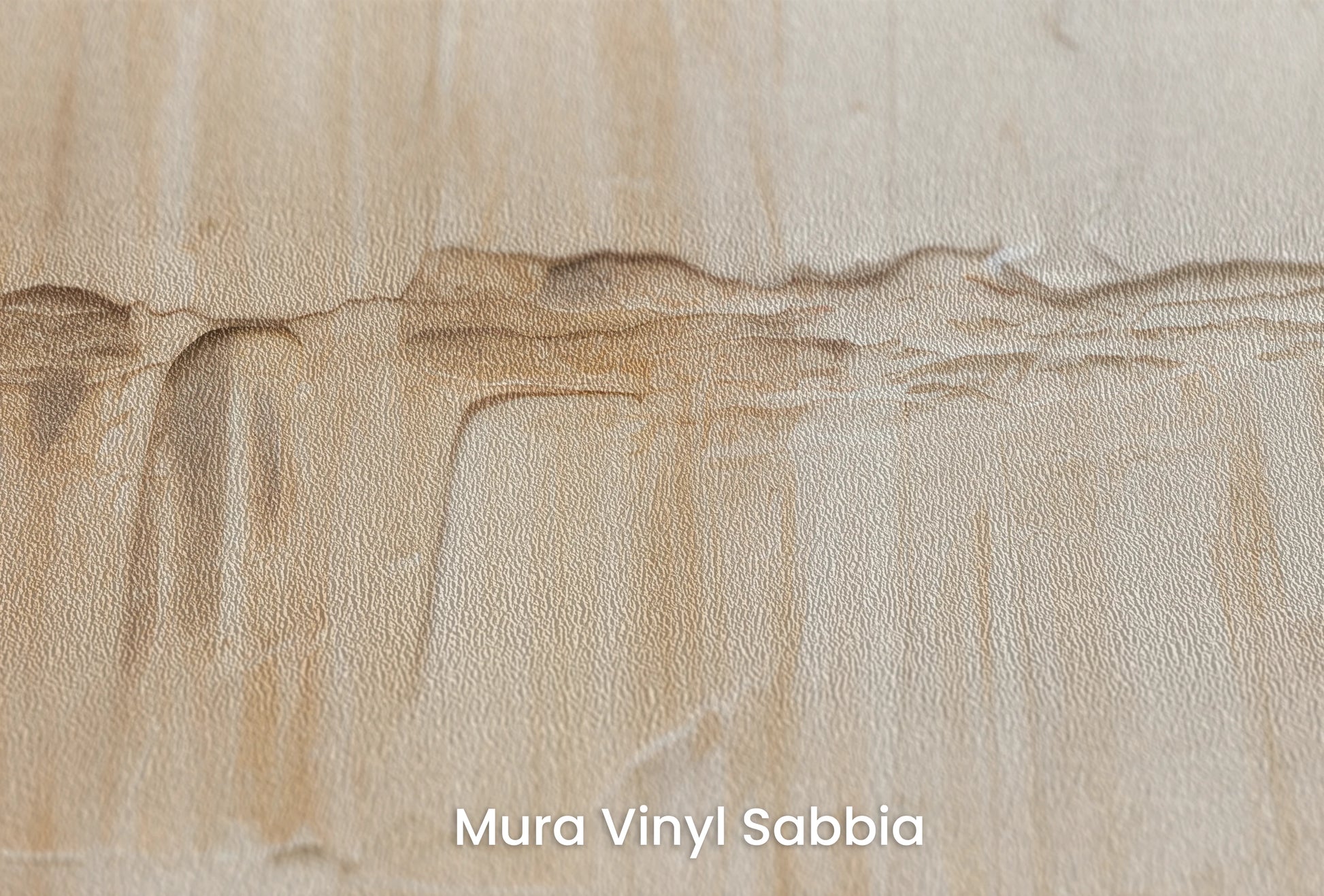 Zbliżenie na artystyczną fototapetę o nazwie Golden Tranquility #2 na podłożu Mura Vinyl Sabbia struktura grubego ziarna piasku.