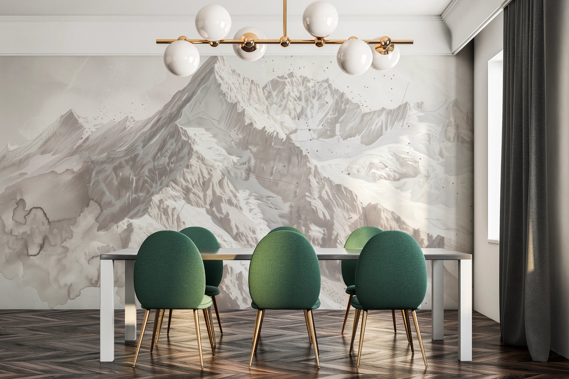 Fototapeta o nazwie Snowy Monolith użyta w aranzacji wnętrza.