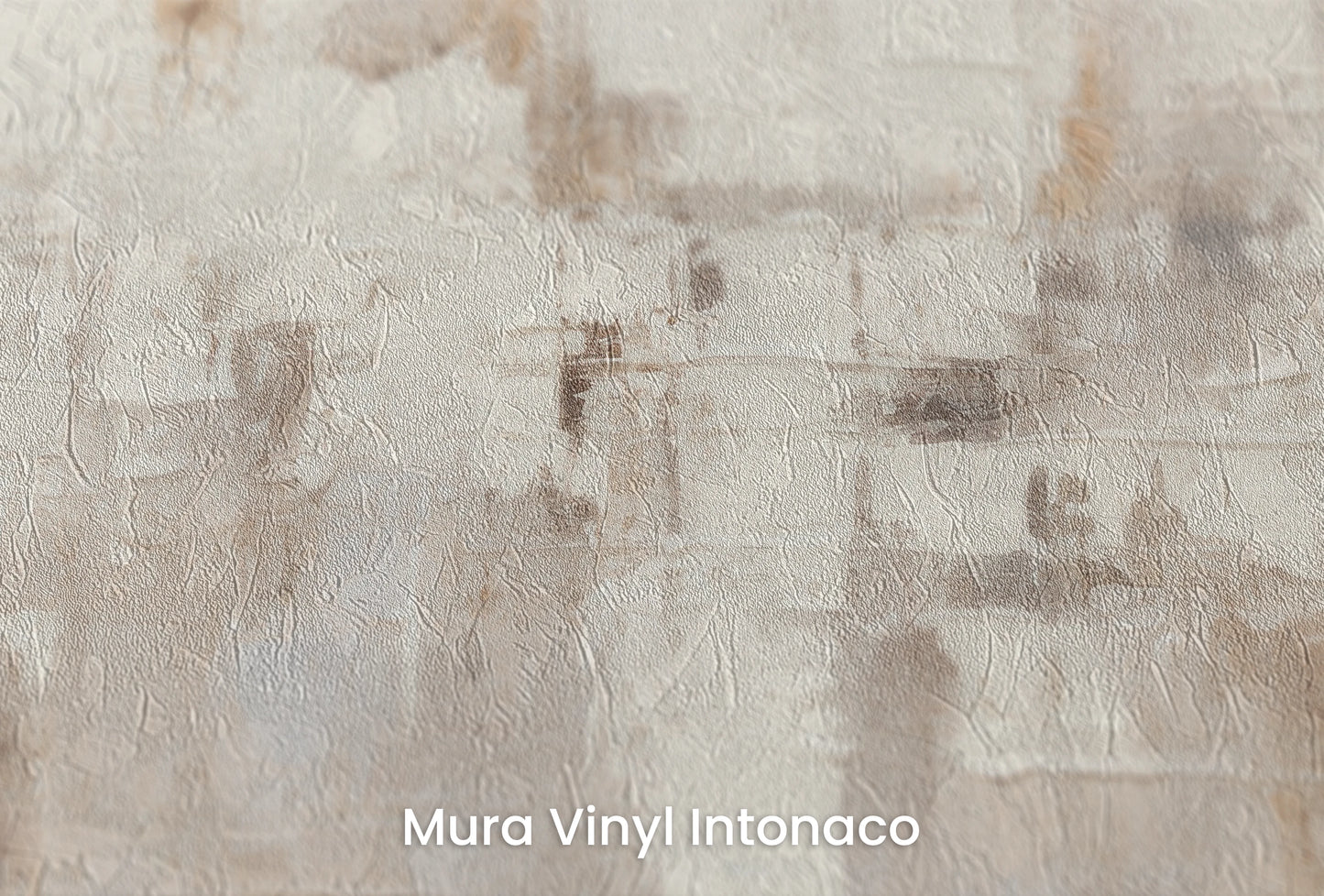 Zbliżenie na artystyczną fototapetę o nazwie Abstract Parchment na podłożu Mura Vinyl Intonaco - struktura tartego tynku.
