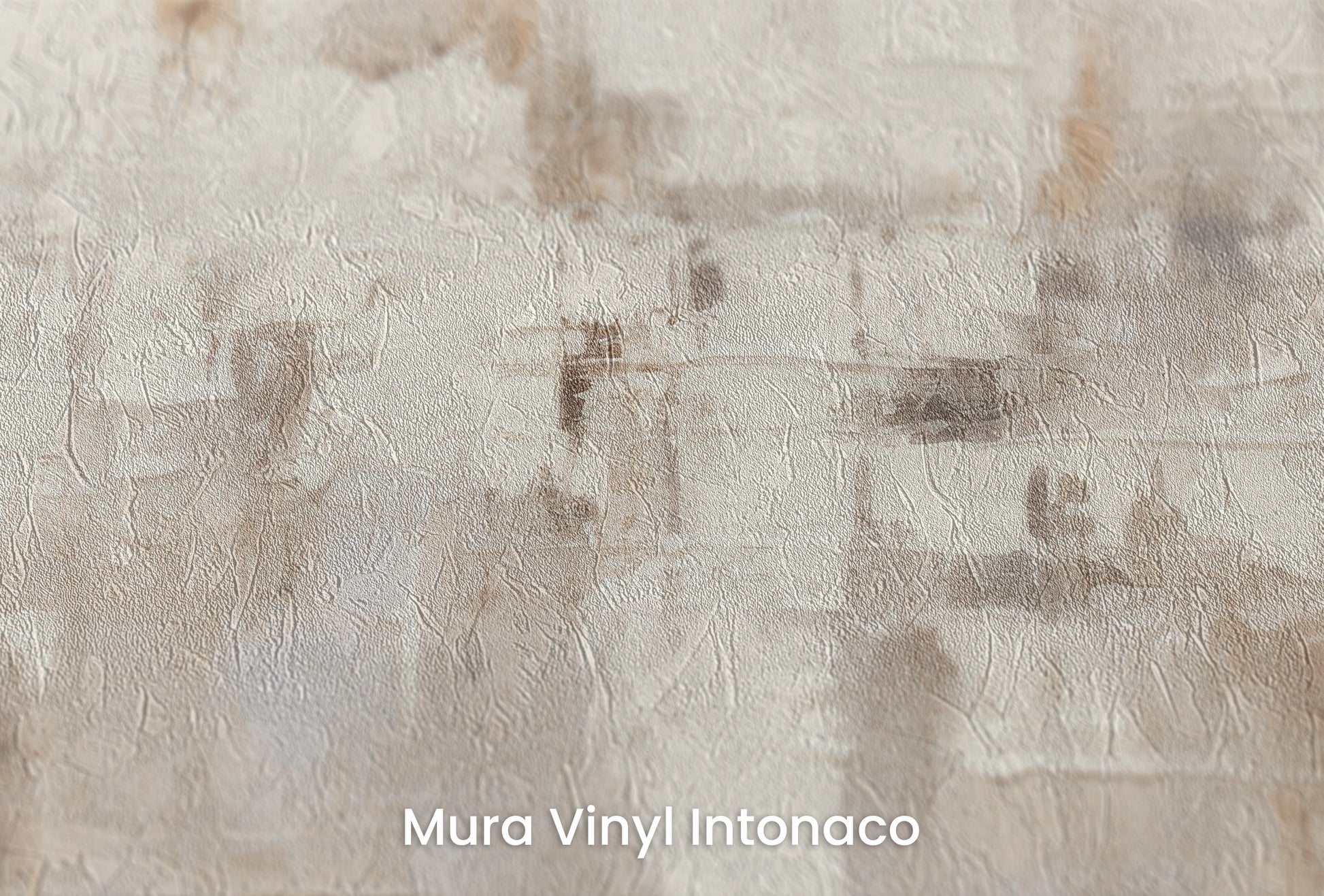 Zbliżenie na artystyczną fototapetę o nazwie Abstract Parchment na podłożu Mura Vinyl Intonaco - struktura tartego tynku.