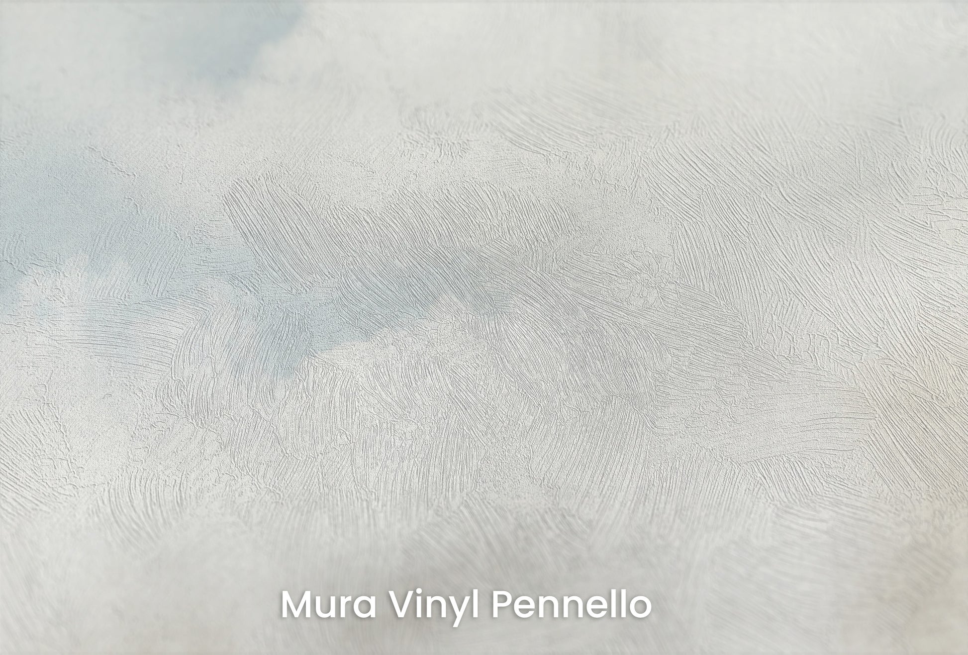 Zbliżenie na artystyczną fototapetę o nazwie CELESTIAL DAWN MURMURS na podłożu Mura Vinyl Pennello - faktura pociągnięć pędzla malarskiego.