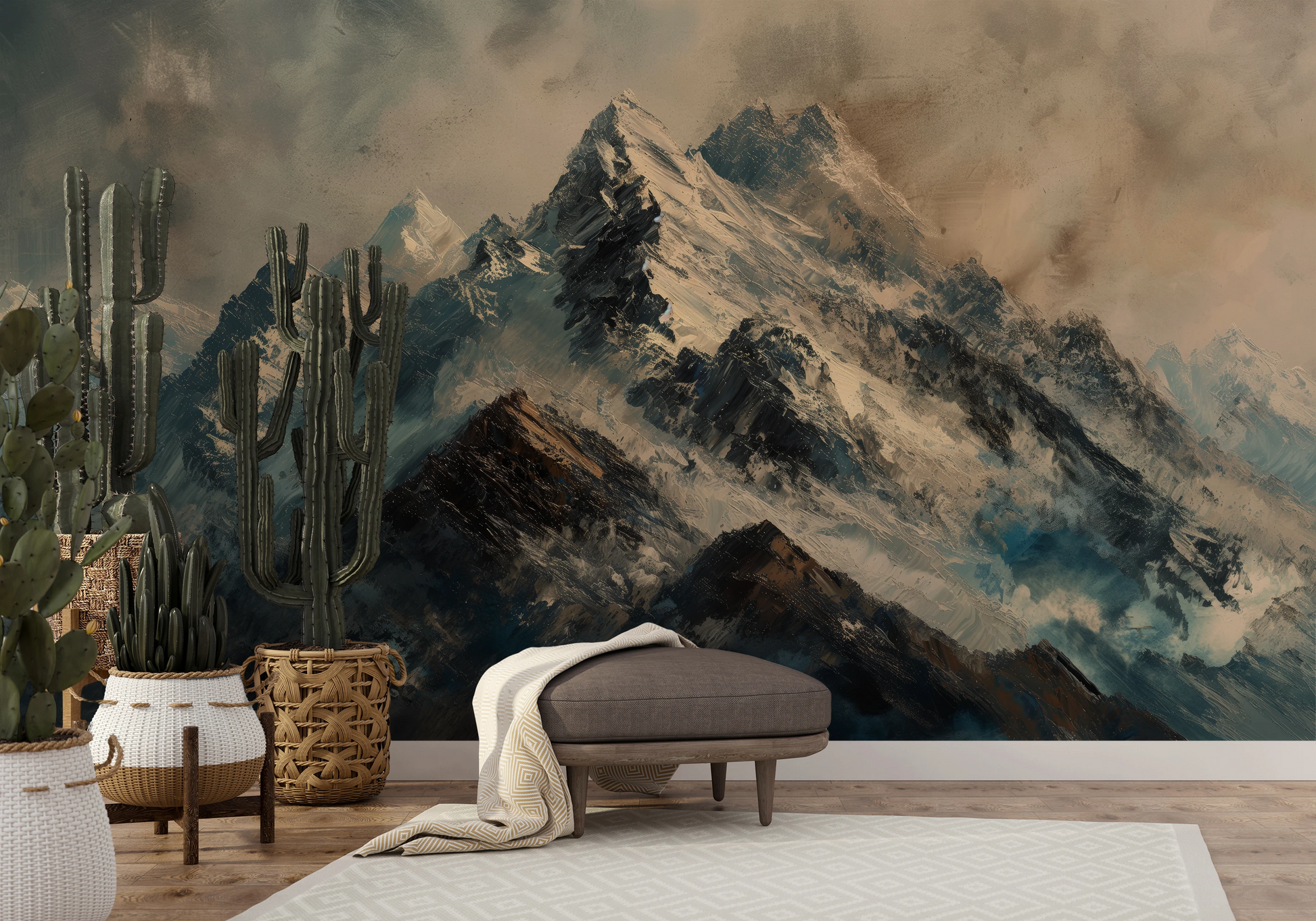 Fototapeta o nazwie Rugged Peaks użyta w aranzacji wnętrza.