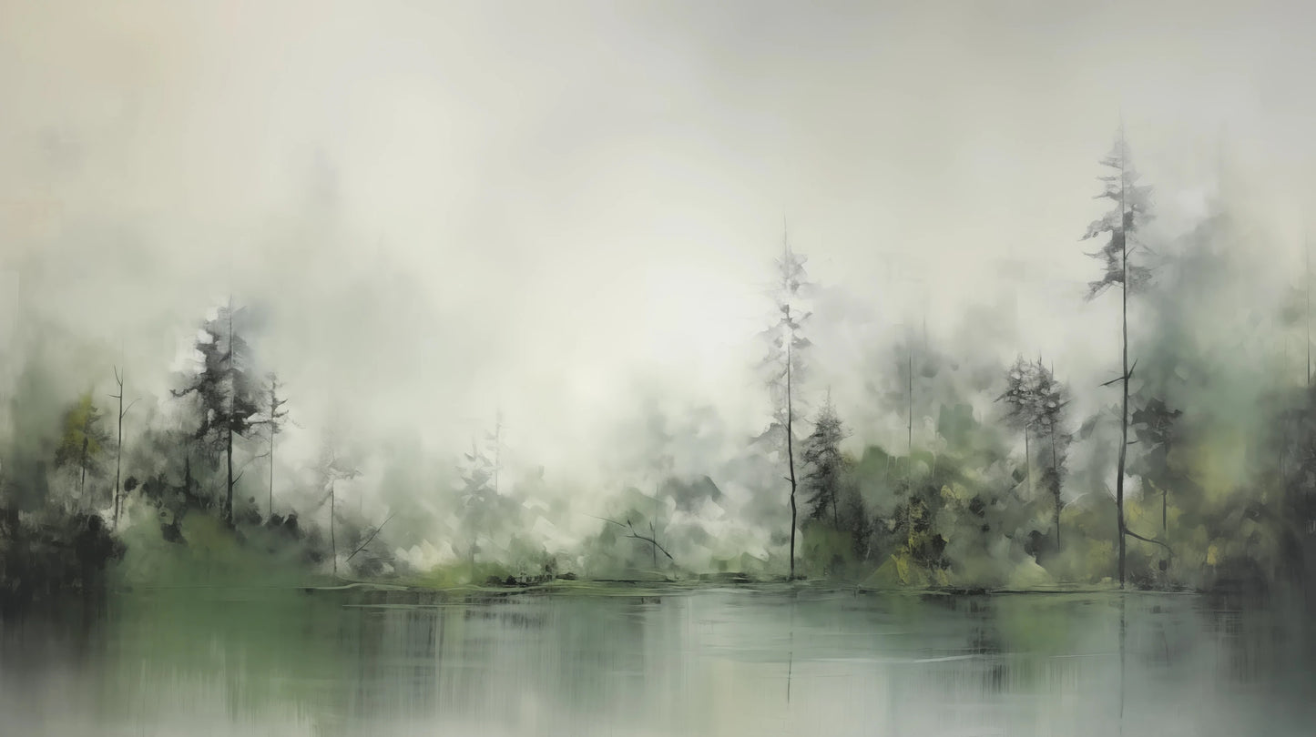 Prezentacja całego wzoru fototapety o nazwie Leśna Melancholia