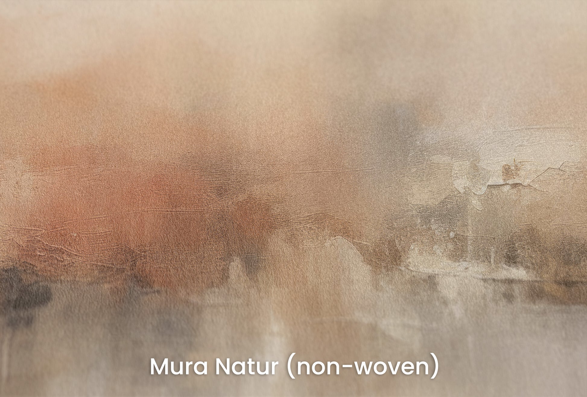 Zbliżenie na artystyczną fototapetę o nazwie AUTUMN HAZE HARMONY na podłożu Mura Natur (non-woven) - naturalne i ekologiczne podłoże.