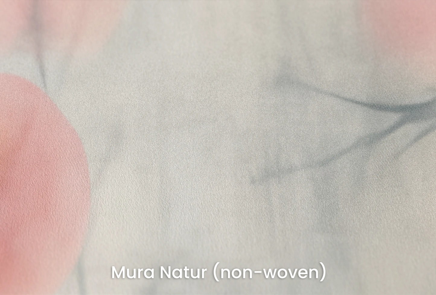 Zbliżenie na artystyczną fototapetę o nazwie Veiled Flora na podłożu Mura Natur (non-woven) - naturalne i ekologiczne podłoże.
