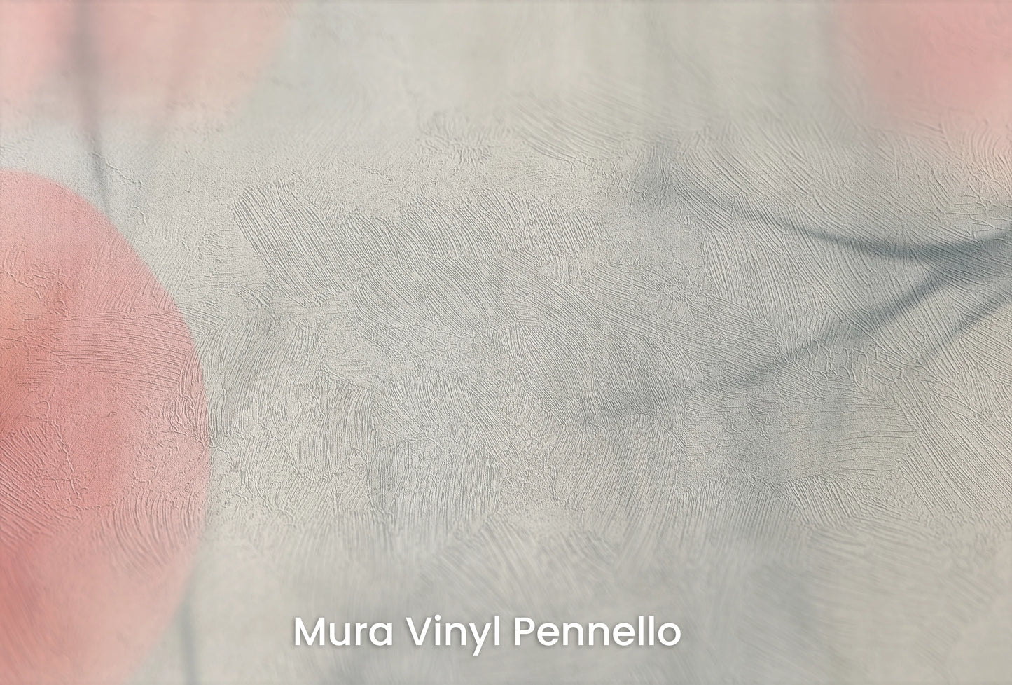 Zbliżenie na artystyczną fototapetę o nazwie Veiled Flora na podłożu Mura Vinyl Pennello - faktura pociągnięć pędzla malarskiego.
