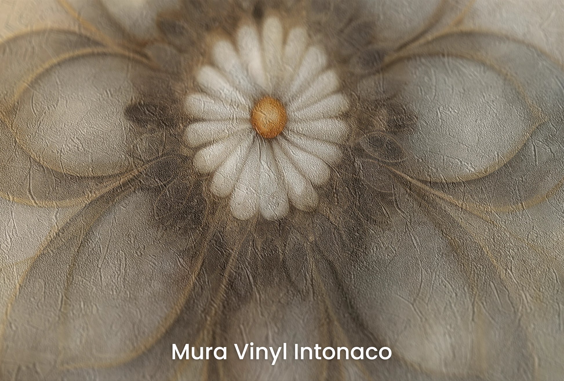 Zbliżenie na artystyczną fototapetę o nazwie Monochrome Elegance #4 na podłożu Mura Vinyl Intonaco - struktura tartego tynku.